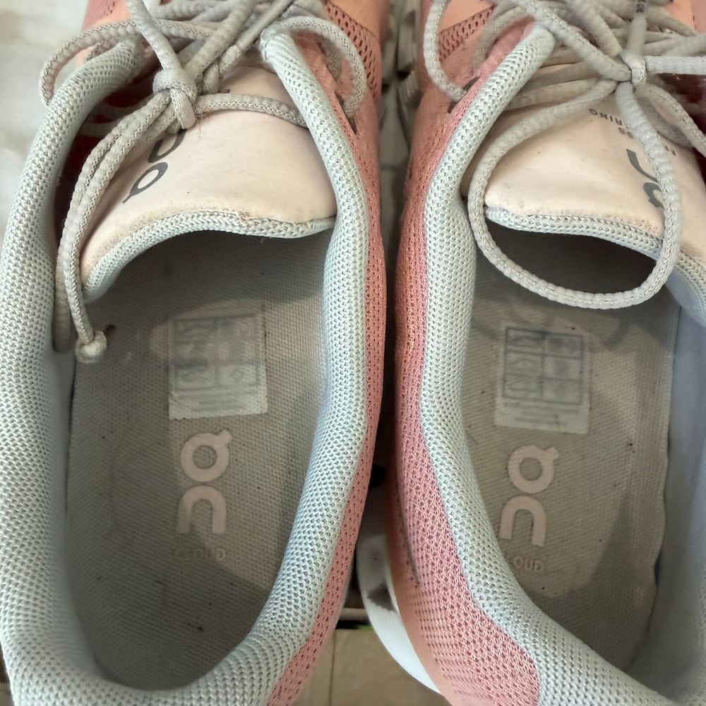 On Running Cloud 5 Womens 9 Rose Shell Pink Peach Training Shoes 59.98556 - Picture 7 of 10